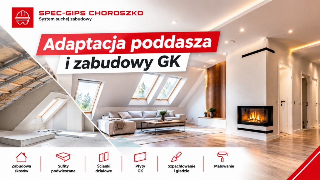 Adaptacja poddasza i zabudowy GK